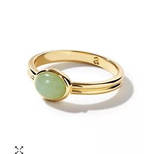 Ana Luisa Cabochon Ring Baiden | 14K Gold Plated - size 8